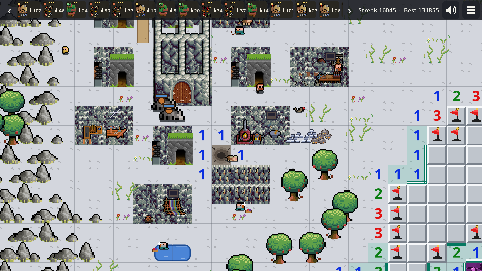 A Dwarf village in the mountains