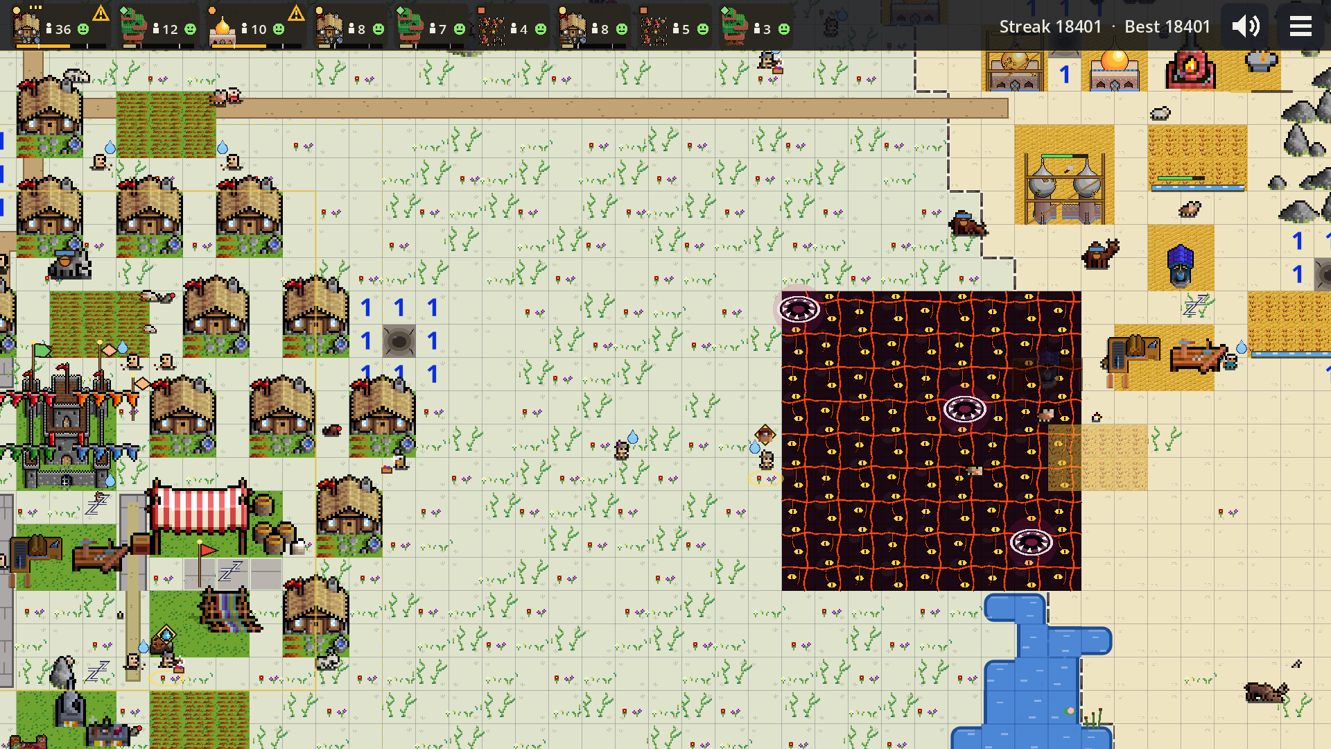 A lair on old Creep beside a wary village